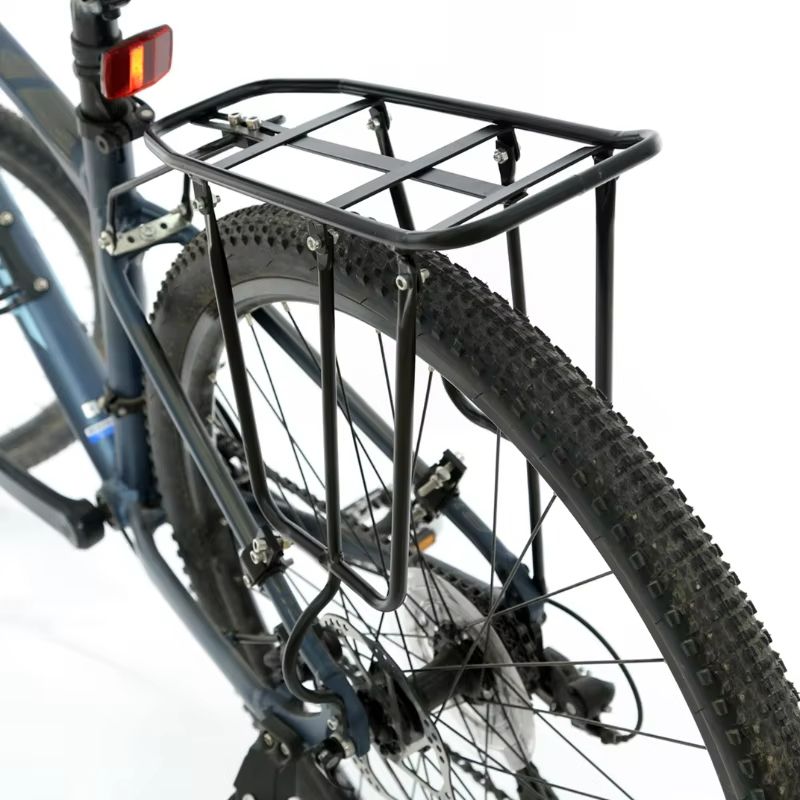All Tough Bike Rear Rack  Disc Brake Compatible Mountain Bike Cargo Rack With Heavy Duty Shelf 4
