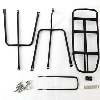 All Tough Bike Rear Rack  Disc Brake Compatible Mountain Bike Cargo Rack With Heavy Duty Shelf 6