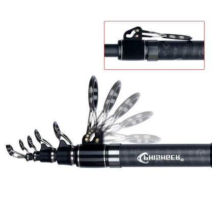 PHISHGER Carbon Telescopic Surf Fishing Rod  TravelReady Power For LongDistance Shore Casting 3