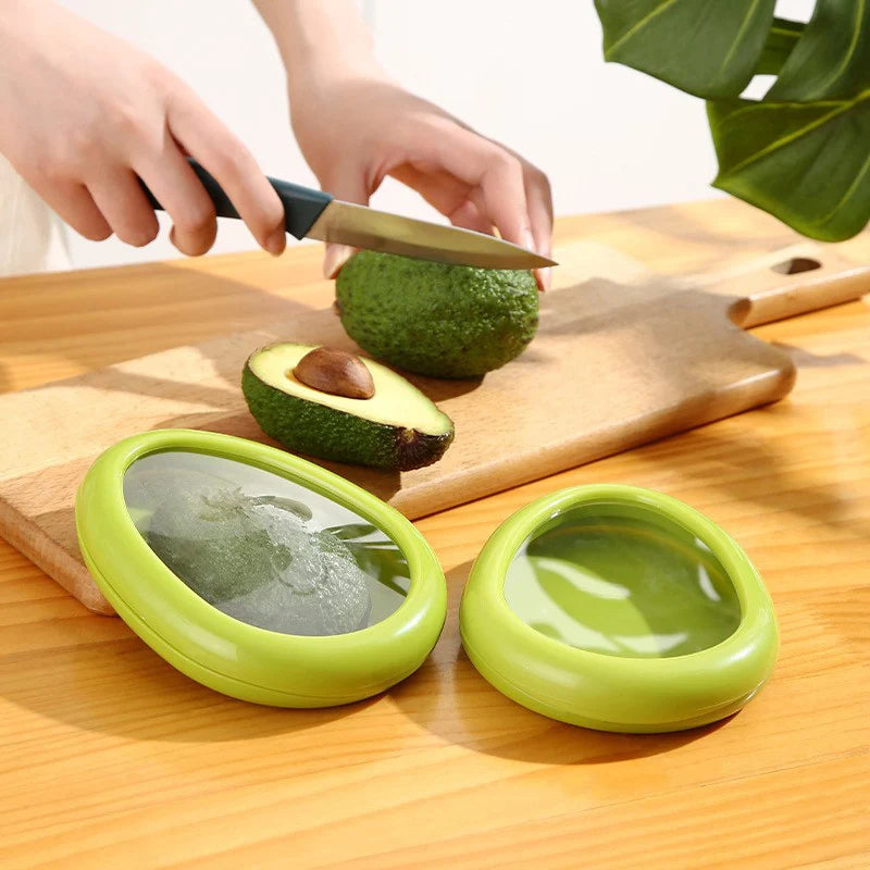 Avocado Food Storage Box, Fruit Vegetable Fresh-keeping Cover, Seal Cover Kitchen Accessories for Fridge & Meal Prep