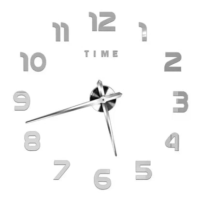 DIY Quartz Wall Clock, Modern Design Acrylic Mirror Stickers, Fashion Watch Home Living Room Decoration