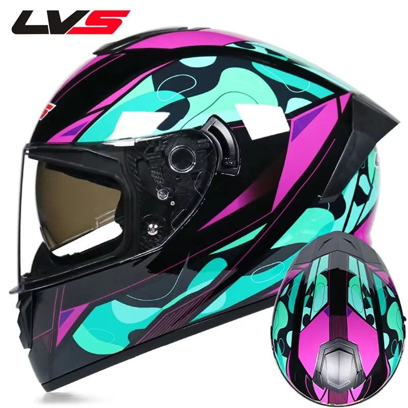 AllSeason FullFace Motorcycle Helmet With Double Visor  Winter Warm Racing Protection 10