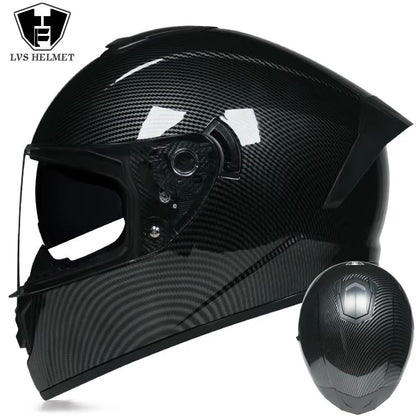AllSeason FullFace Motorcycle Helmet With Double Visor  Winter Warm Racing Protection 13