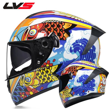 AllSeason FullFace Motorcycle Helmet With Double Visor  Winter Warm Racing Protection 16