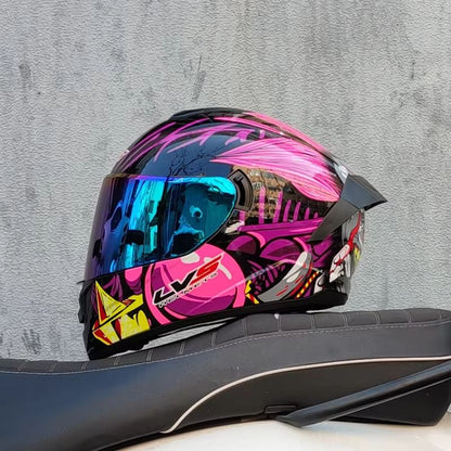 AllSeason FullFace Motorcycle Helmet With Double Visor  Winter Warm Racing Protection 2