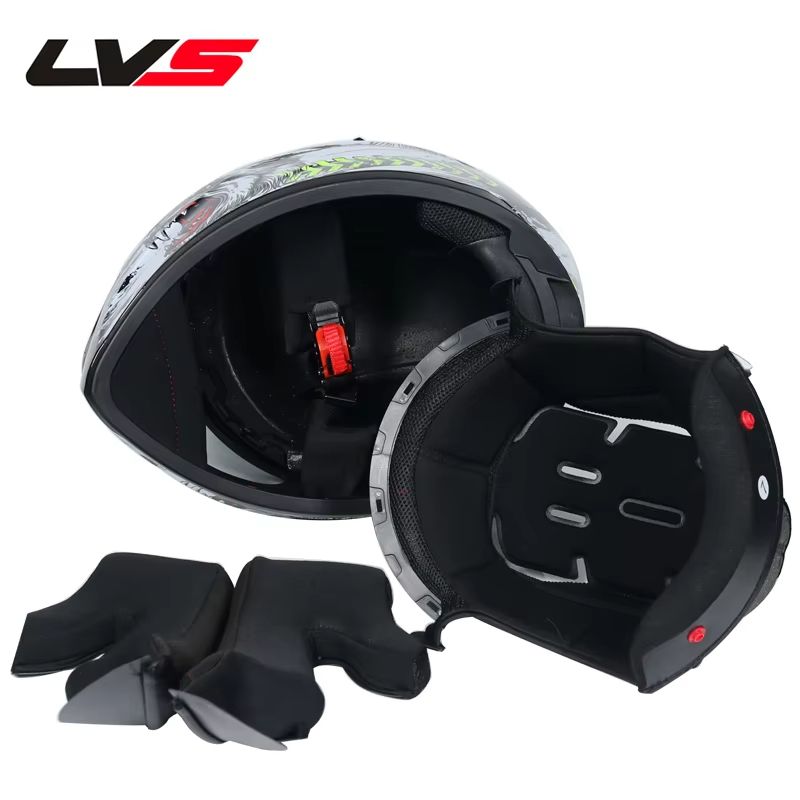 AllSeason FullFace Motorcycle Helmet With Double Visor  Winter Warm Racing Protection 5