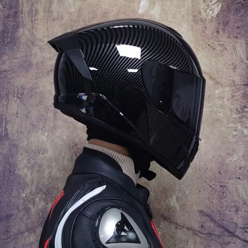 AllSeason FullFace Motorcycle Helmet With Double Visor  Winter Warm Racing Protection 18