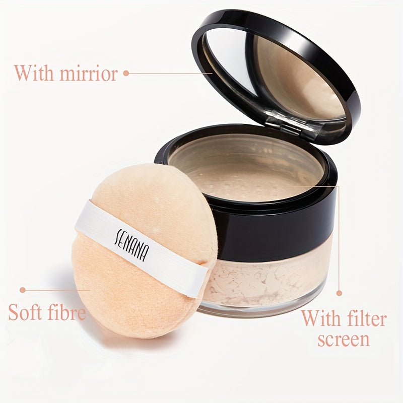 Oil Control Strong Concealer Hydrating Flawless Setting Powder Natural Nude Finish Loose Powder For 4