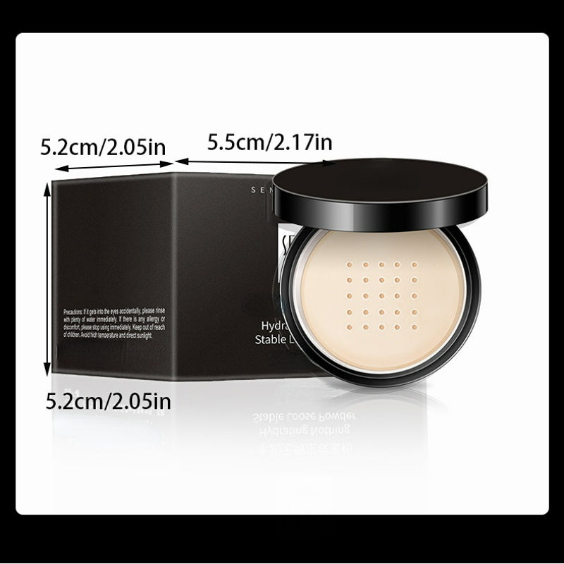 Oil Control Strong Concealer Hydrating Flawless Setting Powder Natural Nude Finish Loose Powder For 5