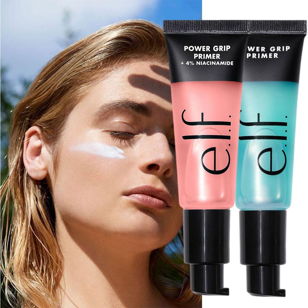 Niacinamide Brightening Hydrating Gel Primer, ELF Primer Gel 4%, Hyaluronic Acid Moisturizing Pre Makeup, Oil Control