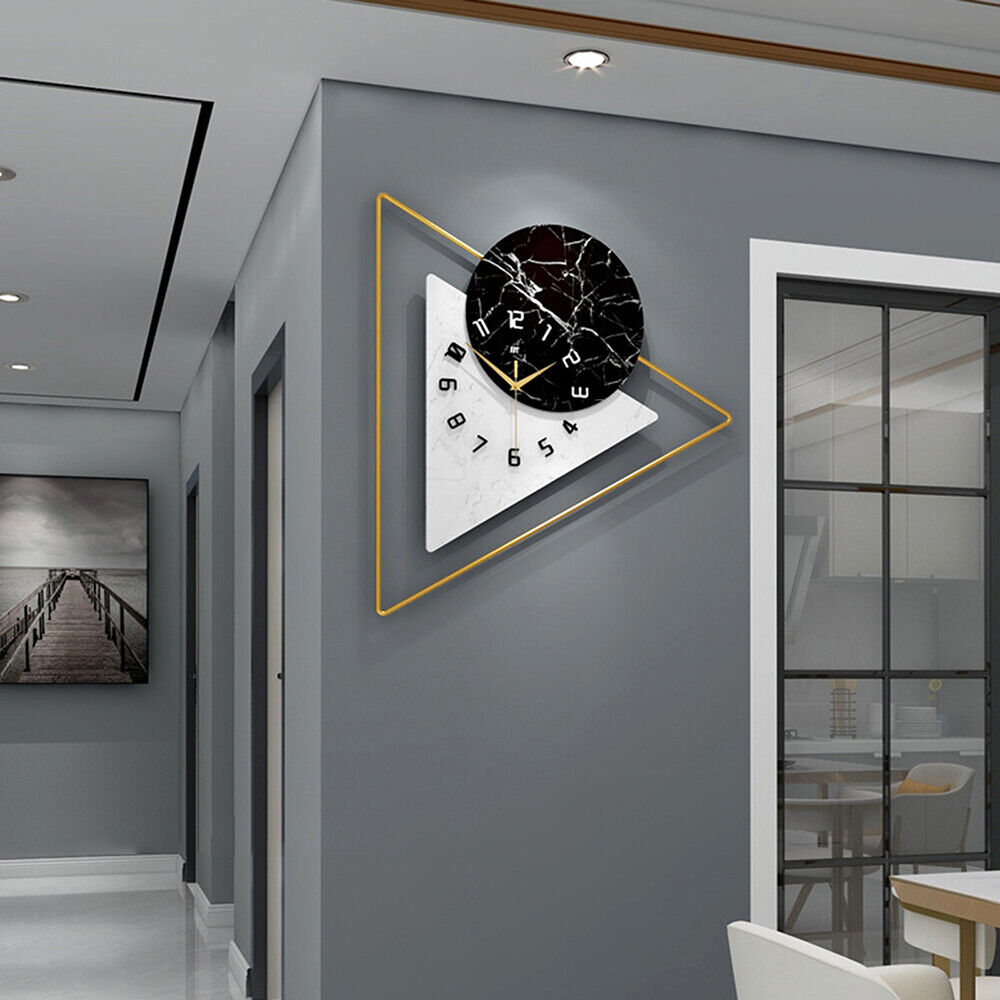 Silent Large Wall Clock Oversized for Living Room, Modern Decorative Big Office Clock for Home Wall Decoration