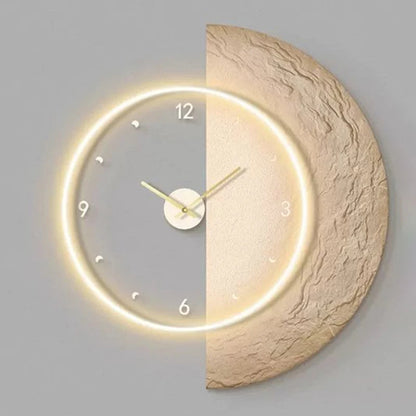 Aesthetic LED Luxury Modern Wall Clocks, Elegant Stylish Clock for Bedrooms, Living Room Decor Accessories