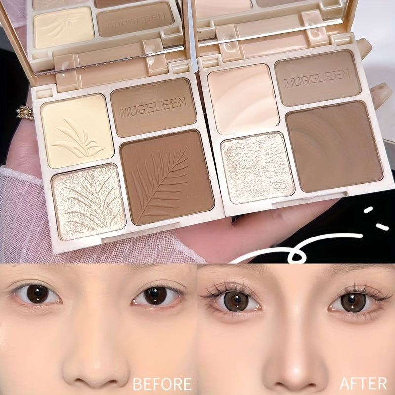Long Lasting Makeup Grooming Powder, Matte Highlighter Bronzers, Bronzer Cosmetics Palette Face Shading, Face Contouring