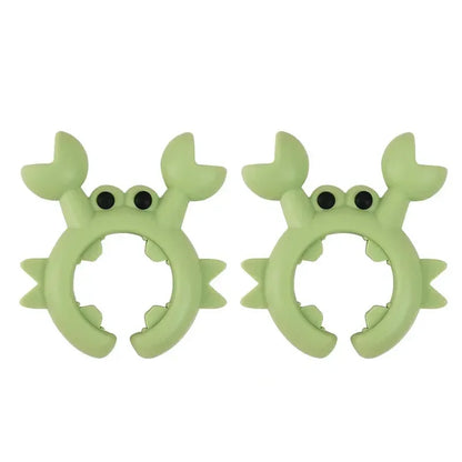 41PCS Silicone Spatula Rack Small Crab AntiScalding Pot Clip Universal Spoon Holder Clip Overflow S 5