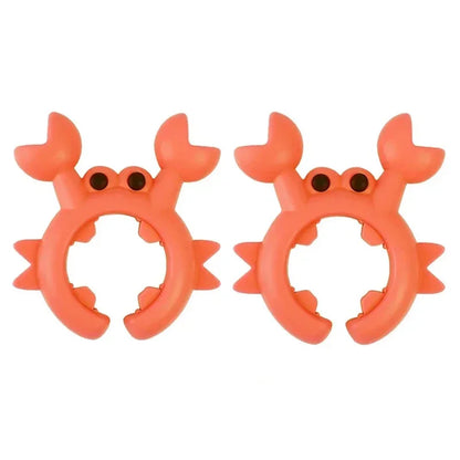 41PCS Silicone Spatula Rack Small Crab AntiScalding Pot Clip Universal Spoon Holder Clip Overflow S 6