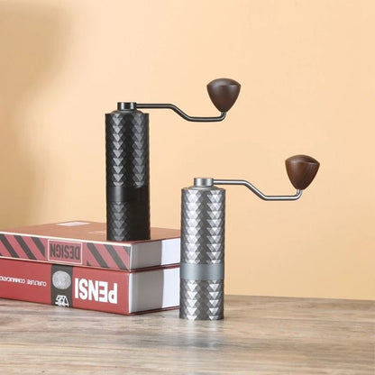 Manual Coffee Grinder with Adjustable Burrs for Precision Grinding