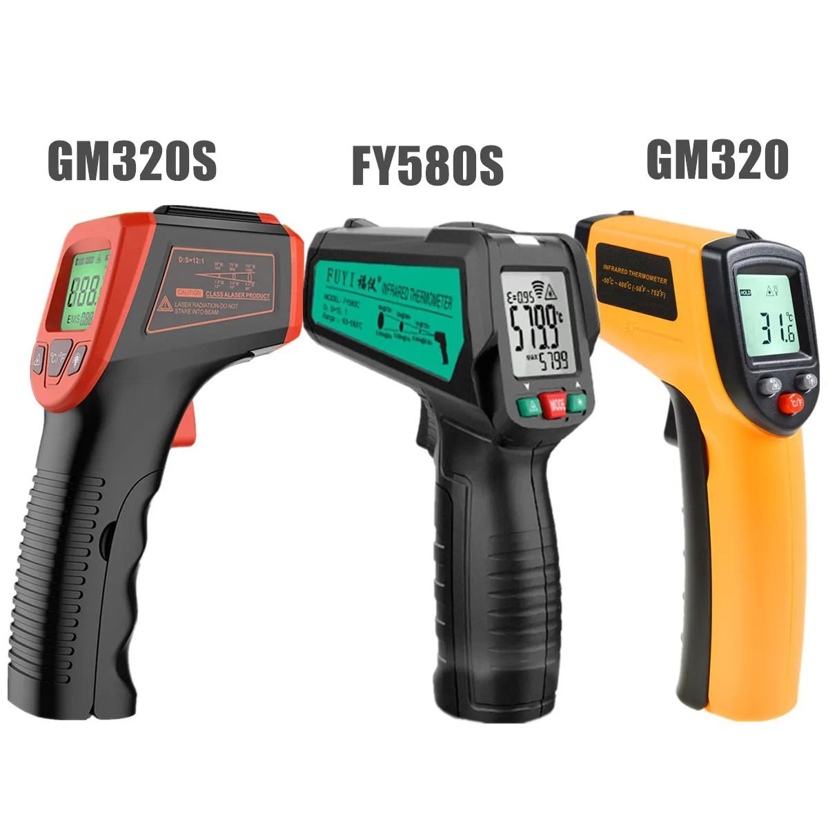 Digital Infrared Thermometer Contactless Laser Temperature Tester