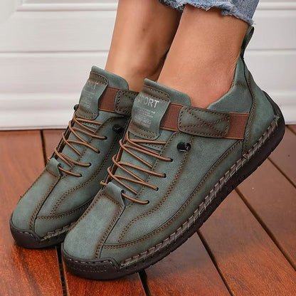 Retro British Style Womens Summer Workwear Boots  NonSlip MidTop Fashion Loafers 10