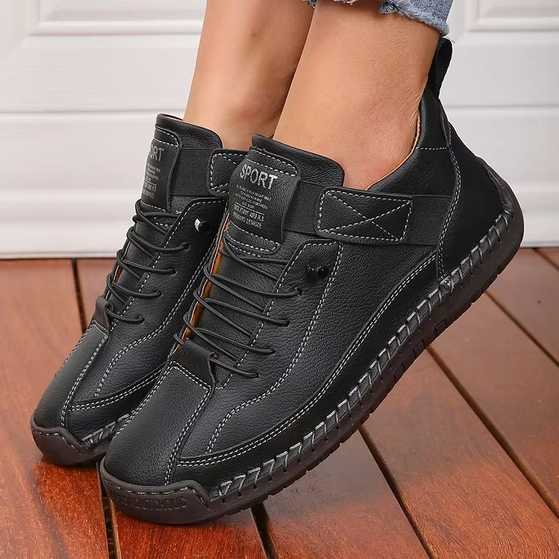 Retro British Style Womens Summer Workwear Boots  NonSlip MidTop Fashion Loafers 1