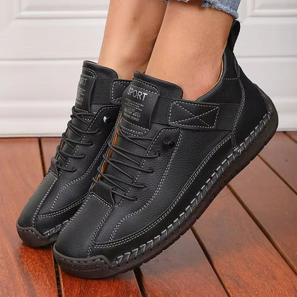Retro British Style Womens Summer Workwear Boots  NonSlip MidTop Fashion Loafers 1