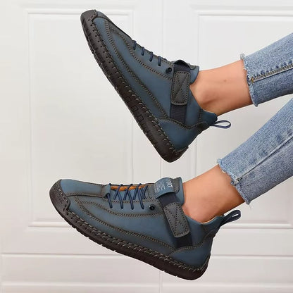 Retro British Style Womens Summer Workwear Boots  NonSlip MidTop Fashion Loafers 2