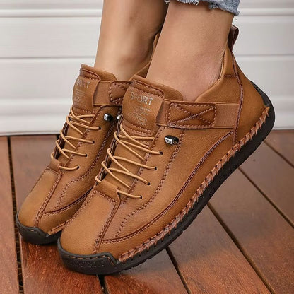 Retro British Style Womens Summer Workwear Boots  NonSlip MidTop Fashion Loafers 4