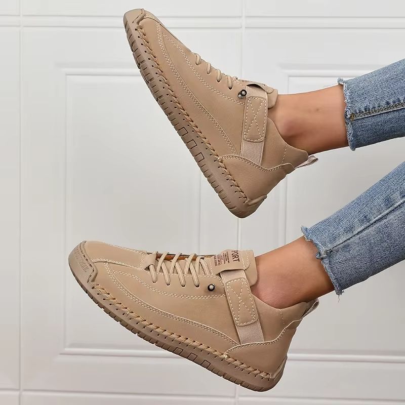 Retro British Style Womens Summer Workwear Boots  NonSlip MidTop Fashion Loafers 5