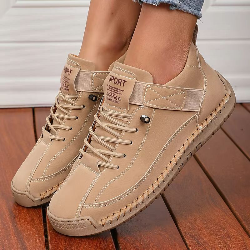Retro British Style Womens Summer Workwear Boots  NonSlip MidTop Fashion Loafers 7