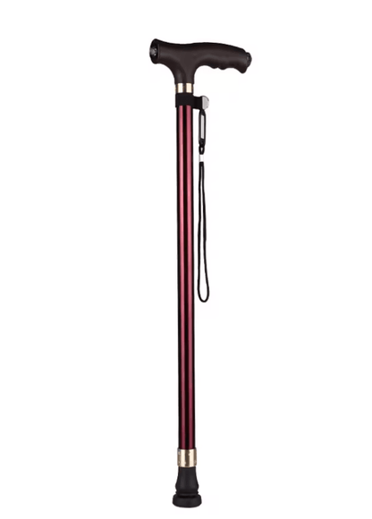 Adjustable Retractable Aluminum Walking Cane With LED Light 5