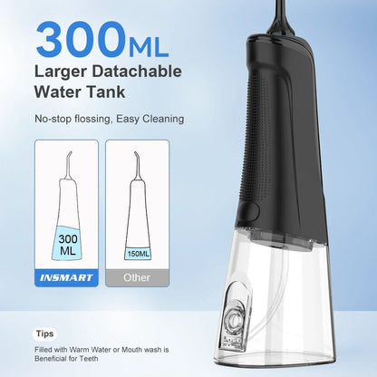 Portable Dental Water Flosser With Whitening Jet And 300ML Tank 5