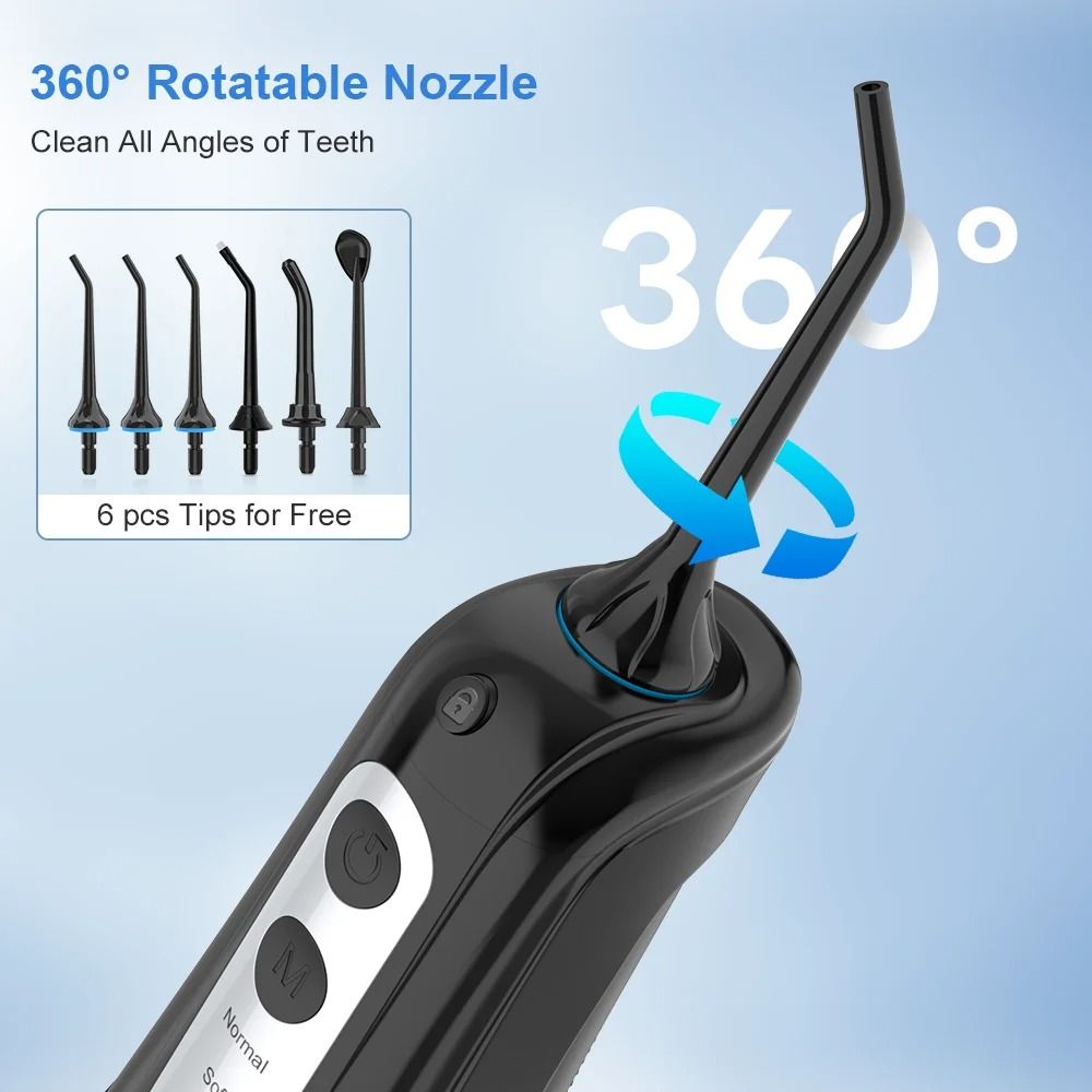 Portable Dental Water Flosser With Whitening Jet And 300ML Tank 6