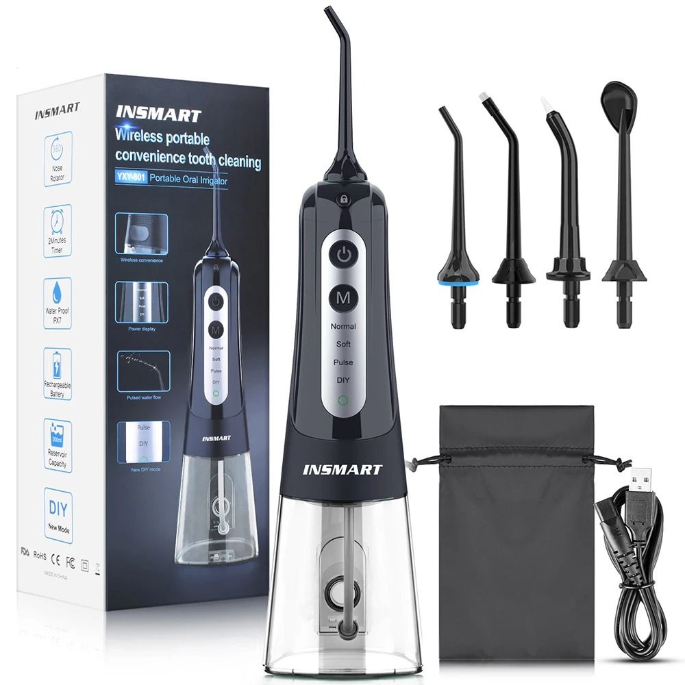 Portable Dental Water Flosser With Whitening Jet And 300ML Tank 8