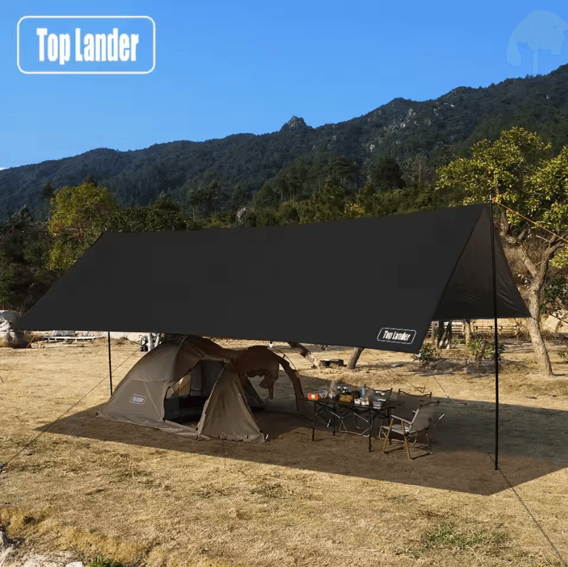 Heavy Duty Waterproof Tarp Canopy 4x6m Outdoor Sun Shelter