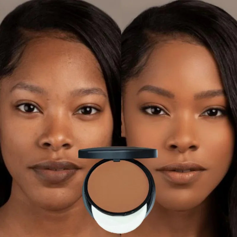 Sweat Resistant Contouring Powder Palette Matte Buildable Coverage for All Skin Tones, Highlight & Shadow Makeup Pro Kit