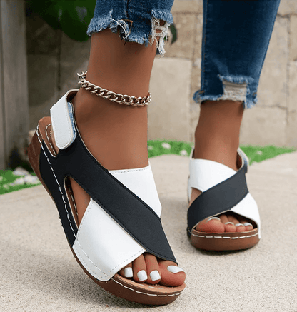 Everyday Comfort Peep Toe Wedge Sandals For Women 2