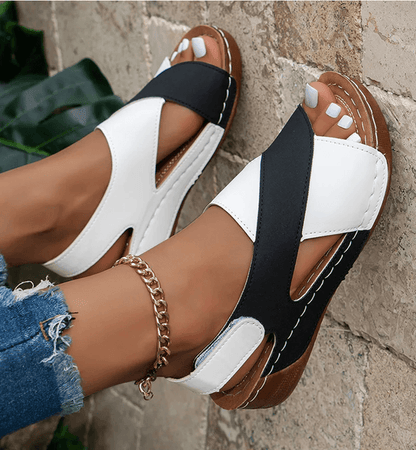 Everyday Comfort Peep Toe Wedge Sandals For Women 3