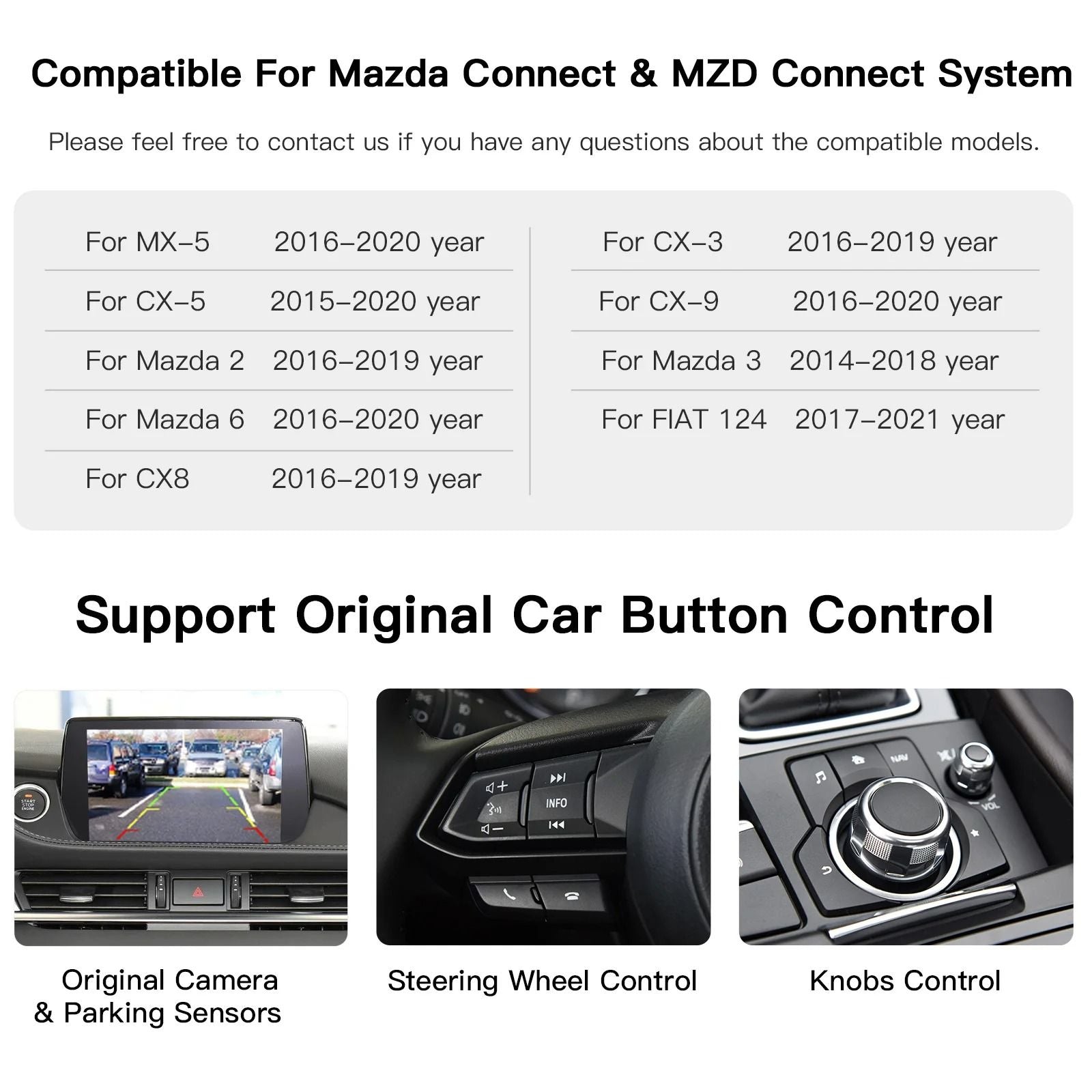 Wireless CarPlay Android Auto Adapter For Mazda TypeC Retrofit 4