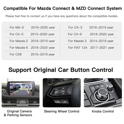 Wireless CarPlay Android Auto Adapter For Mazda TypeC Retrofit 4