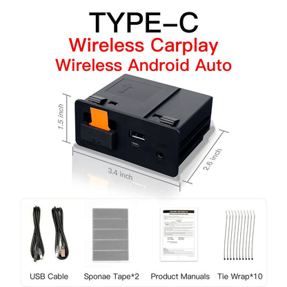Wireless CarPlay Android Auto Adapter For Mazda TypeC Retrofit 9