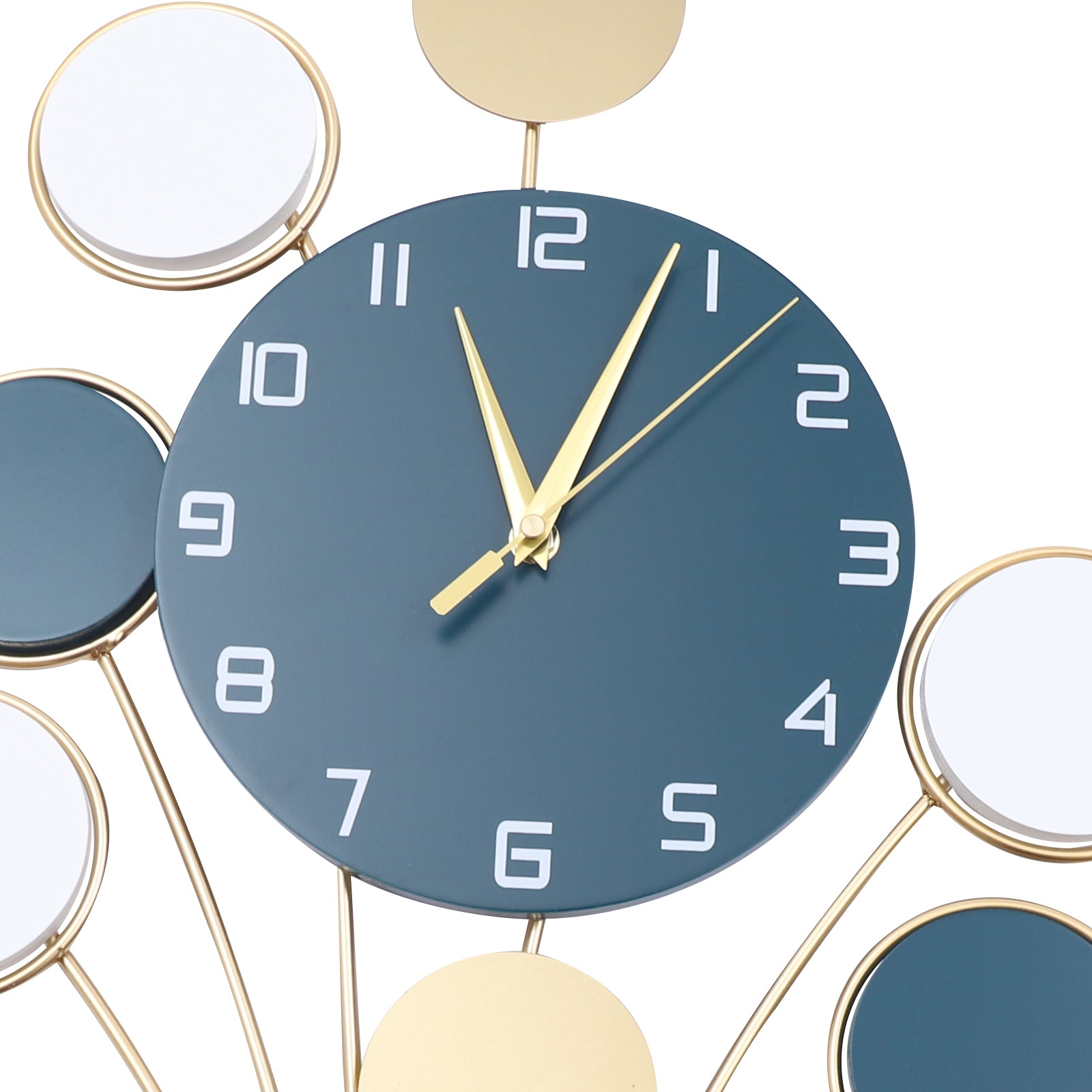 Silent Large Wall Clock Without Drilling, Battery Operated Balloon Clock, Simple Wall Art for Bedroom, Kids Room