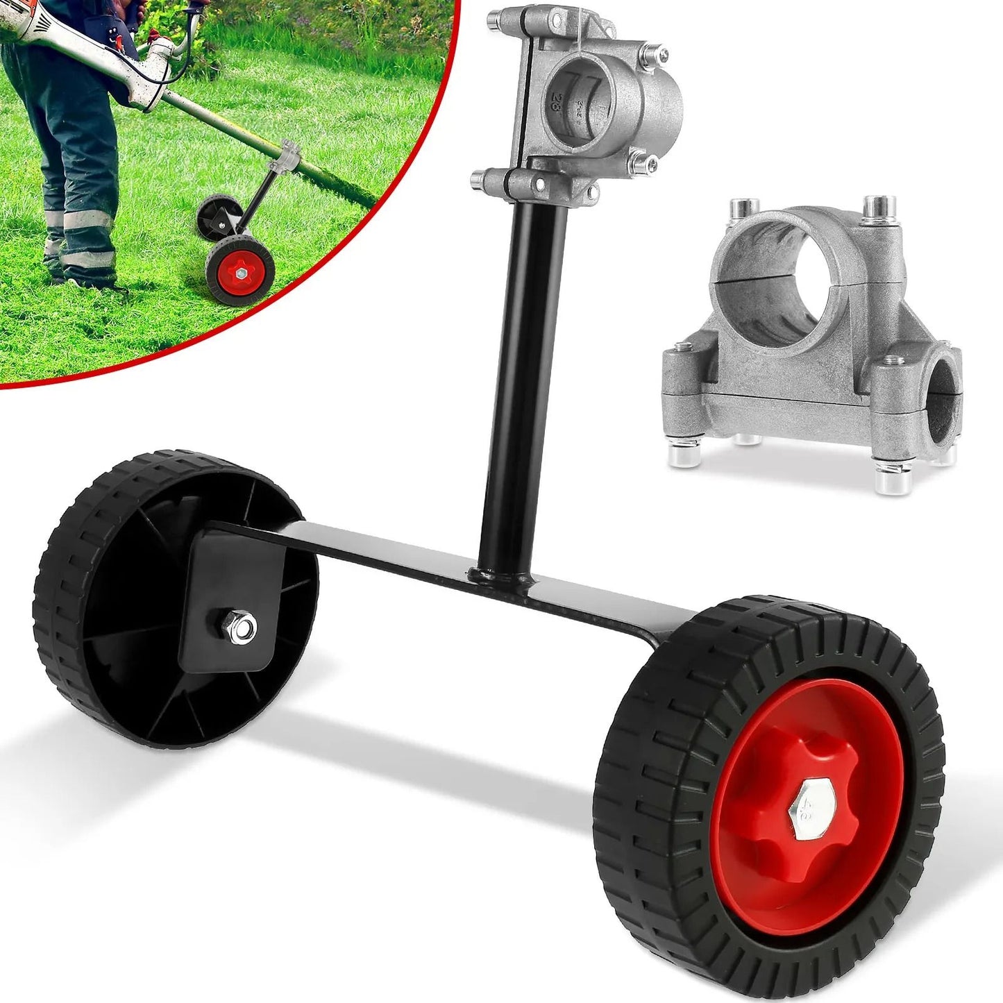 Adjustable Support Wheels for Weed Trimmers and Lawn Edgers