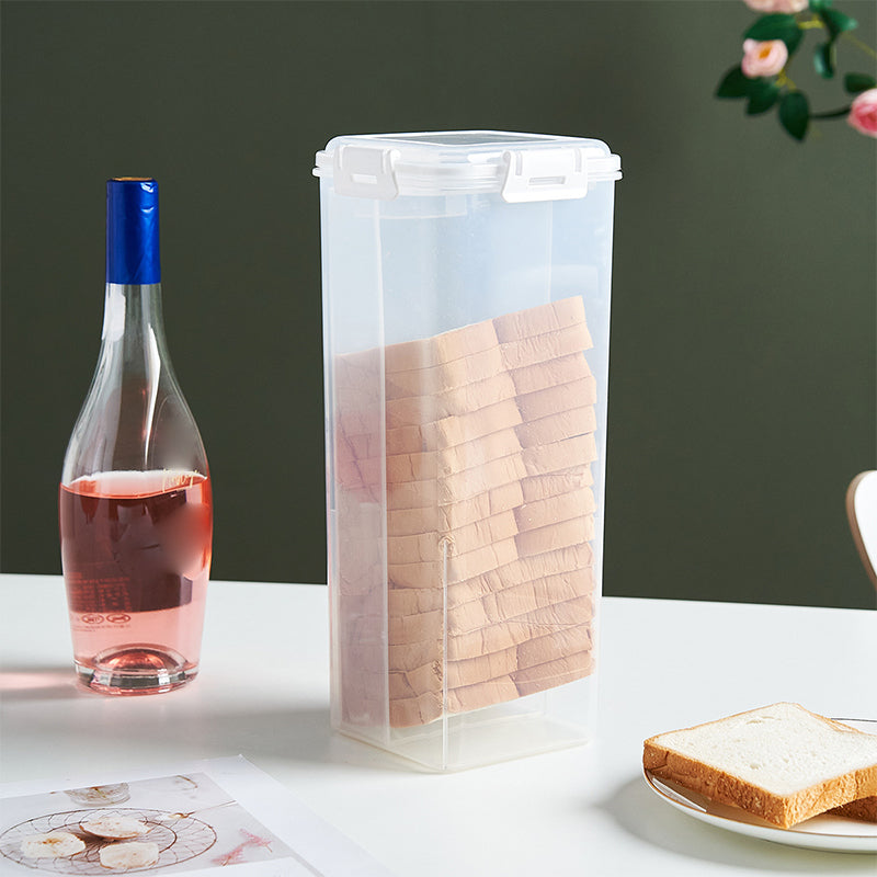 Clear Airtight Bread Box, Tall Bread Loaf Container for Homemade Bread, Sandwich Bread Holder, Kitchen Storage Saver