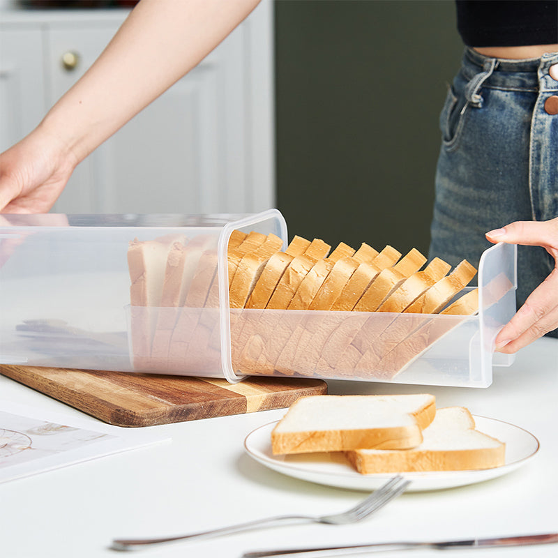 Clear Airtight Bread Box, Tall Bread Loaf Container for Homemade Bread, Sandwich Bread Holder, Kitchen Storage Saver