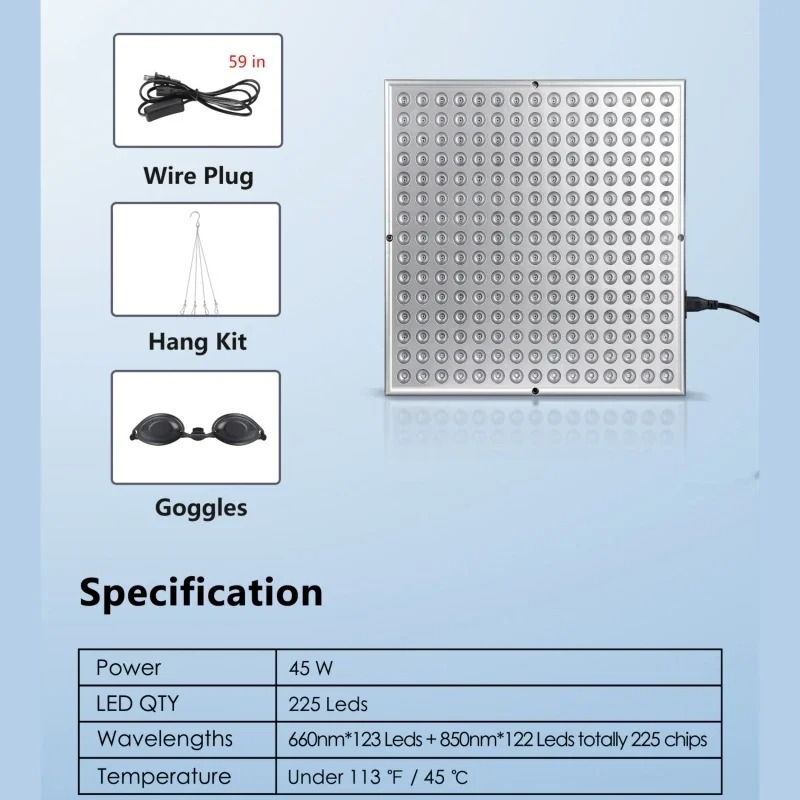 LED Red Light Therapy Panel For Skin Care And Body Relief 3