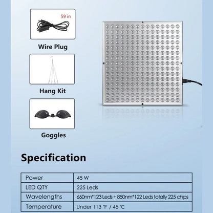 LED Red Light Therapy Panel For Skin Care And Body Relief 3