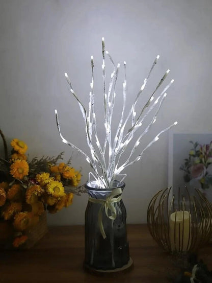 White Birch Branch Fairy Lights Battery Operated For Home And Outdoor Decor 1