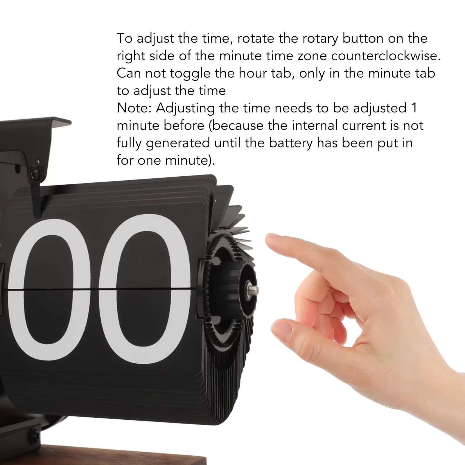 Digital FlipDown Clock Retro Mechanical Table Clock  Battery Operated Automatic Flip Clock 1