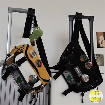 Compact Retro Unisex Crossbody Chest Bag  Japanese ToteStyle Waist Sling 2