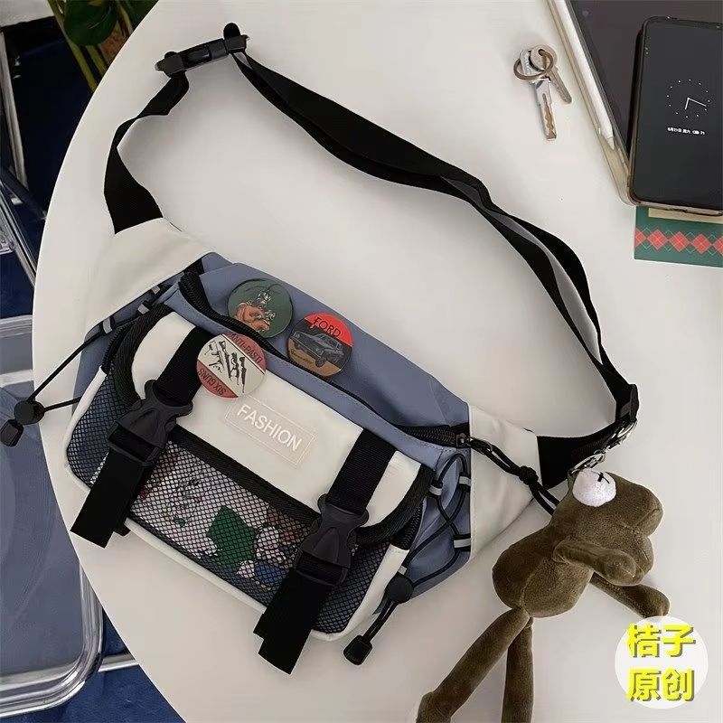 Compact Retro Unisex Crossbody Chest Bag  Japanese ToteStyle Waist Sling 12