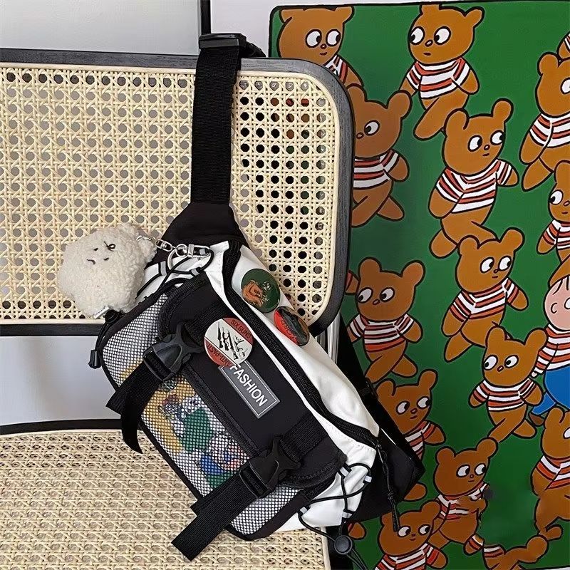 Compact Retro Unisex Crossbody Chest Bag  Japanese ToteStyle Waist Sling 14
